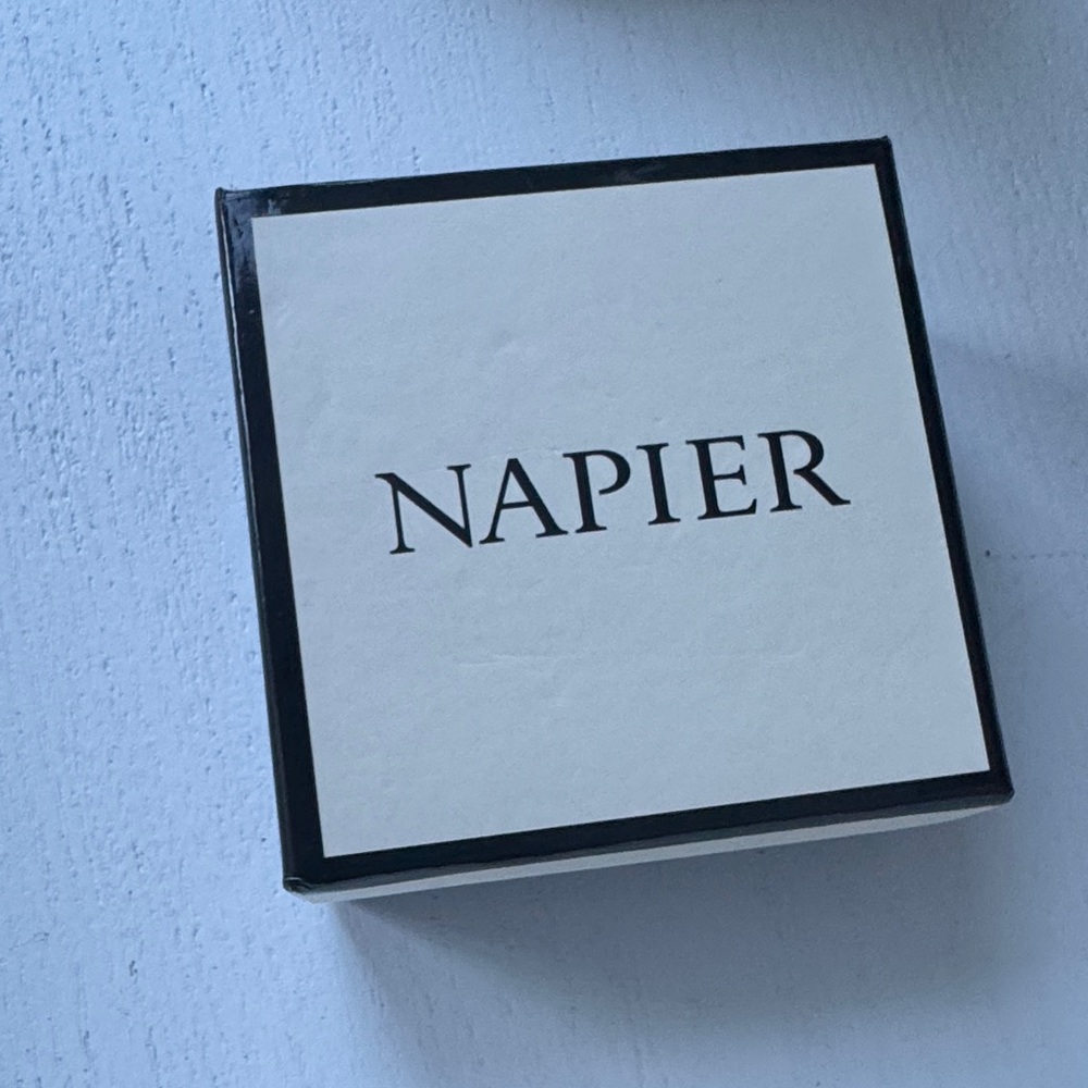 Napier Pink and Gold Floral Brooch - Picture 4 of 4